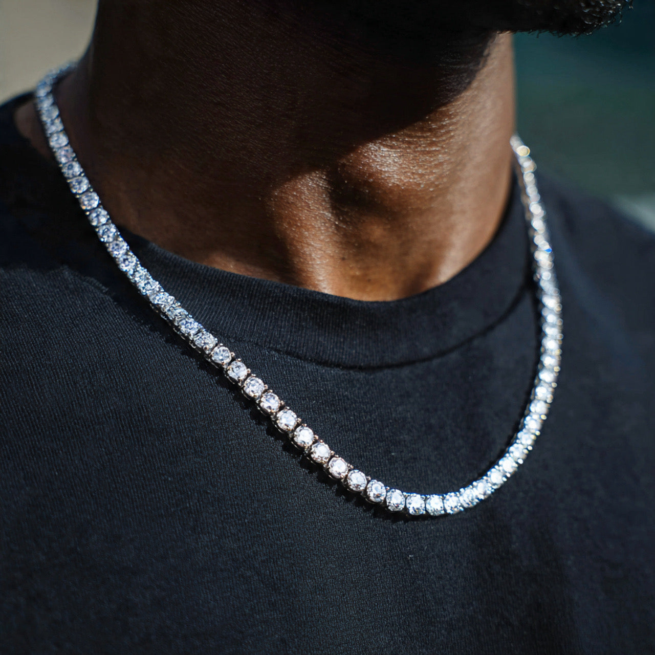 ICED 4MM TENNIS CHAIN - (PREORDER)